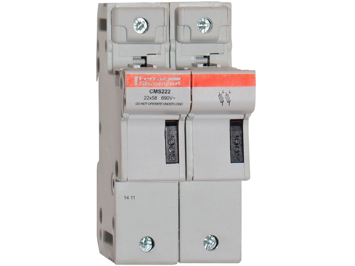 Q331122 - modular fuse holder, IEC, 2P, 22x58, DIN rail mounting, IP20